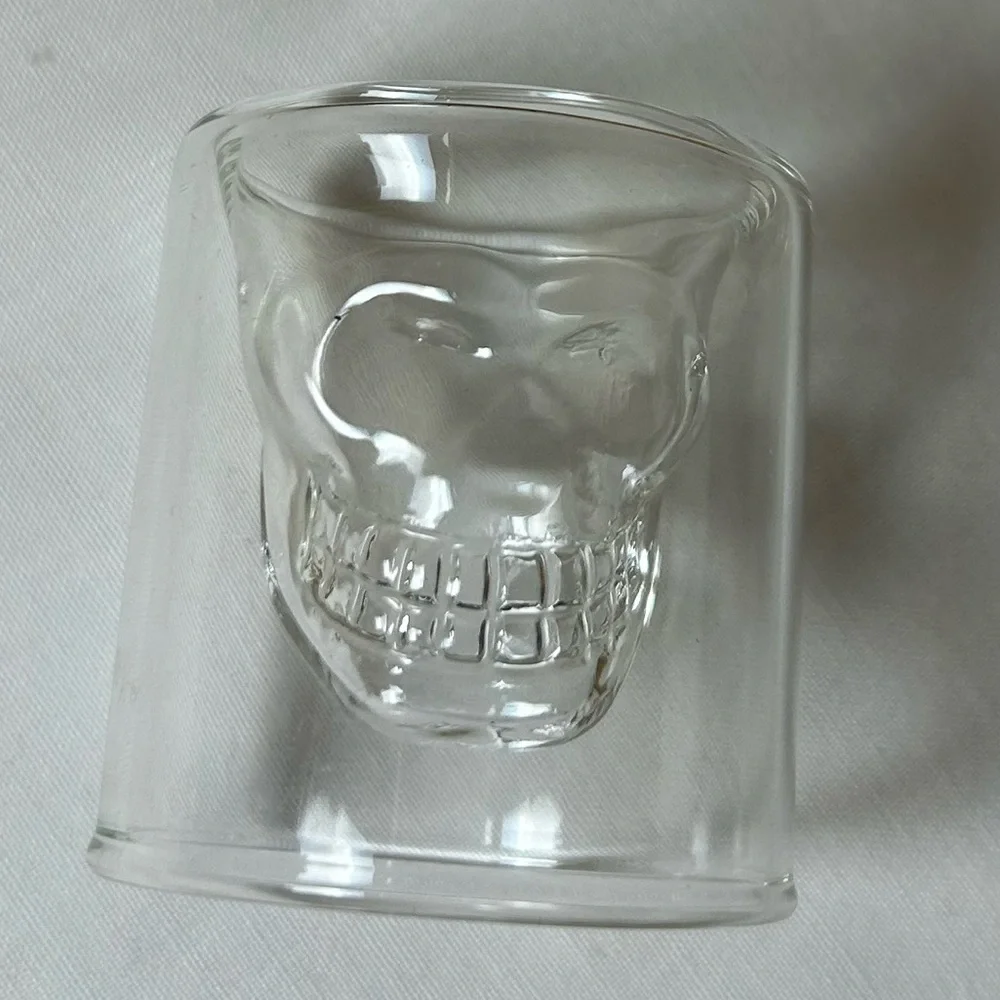 Clear Skull Shot Glass - New